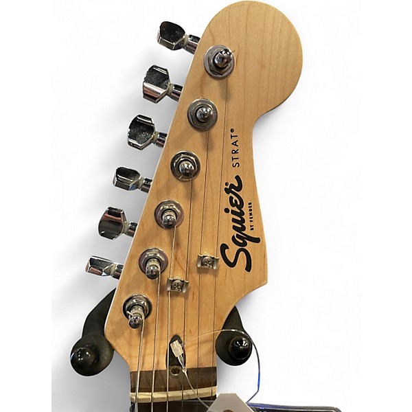 Used Squier SONIC STRATOCASTER Black Solid Body Electric Guitar