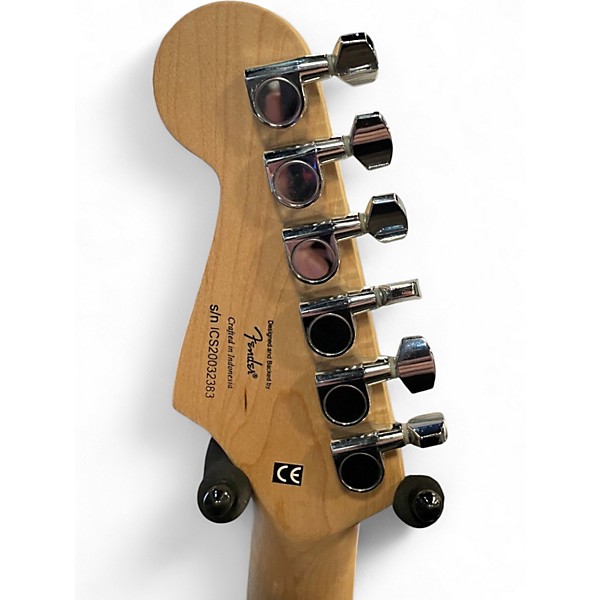 Used Squier SONIC STRATOCASTER Black Solid Body Electric Guitar