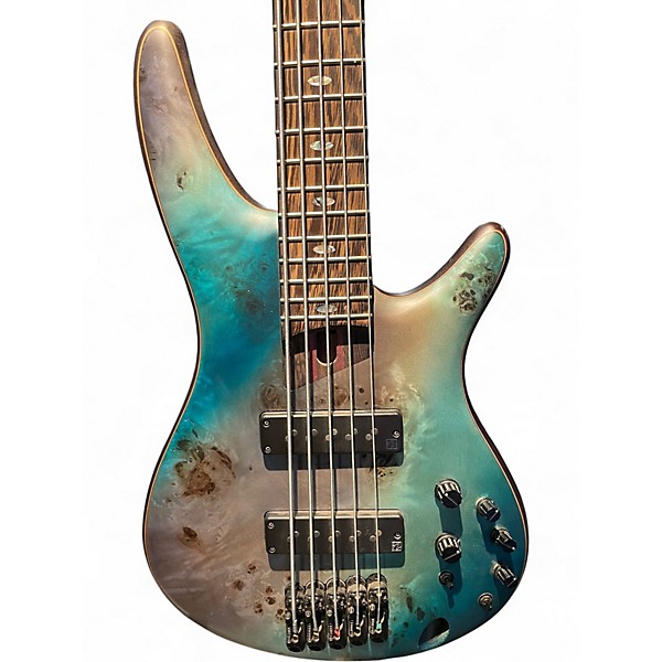 Used Ibanez SR1605B Blue Electric Bass Guitar