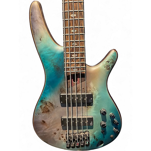 Used Ibanez SR1605B Blue Electric Bass Guitar