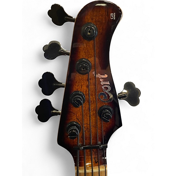 Used Cort GB Fusion 5 Antique Brown Burst Electric Bass Guitar