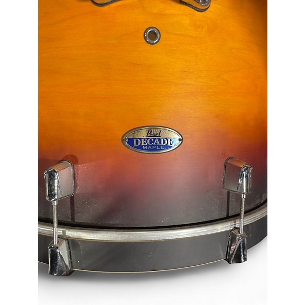 Used Pearl 5 Piece Decade Maple Brown Sunburst Drum Kit