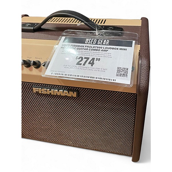 Used Fishman PROLBT500 LOUDBOX MINI  Acoustic Guitar Combo Amp