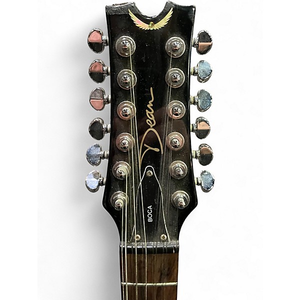 Used Dean Boca 12 Black Solid Body Electric Guitar