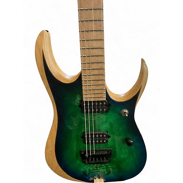 Used Ibanez RGDIX6MPB Blue Burst Solid Body Electric Guitar