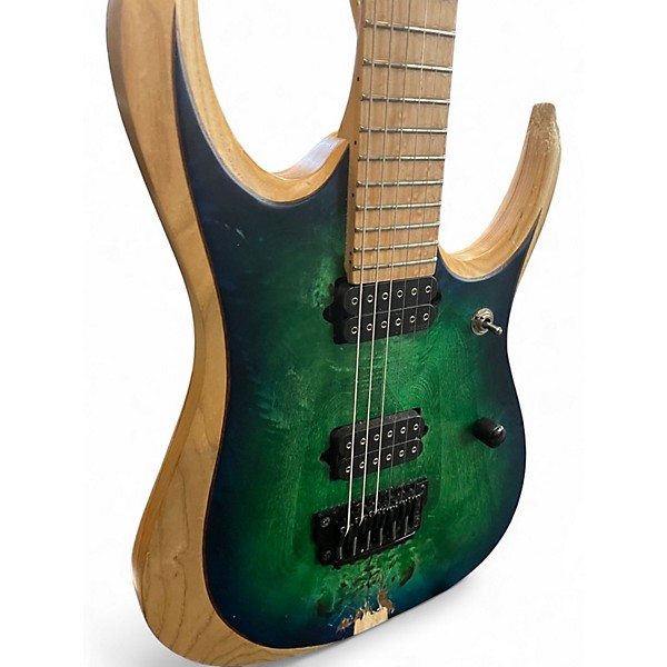 Used Ibanez RGDIX6MPB Blue Burst Solid Body Electric Guitar
