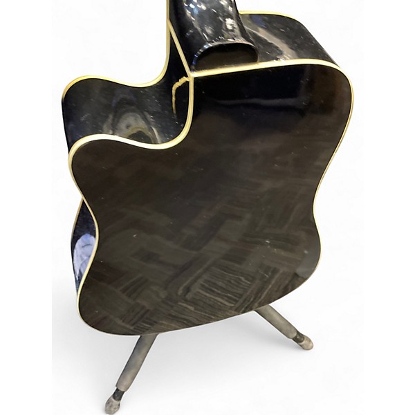 Used Johnson JG-670 12 String Black 12 String Acoustic Electric Guitar