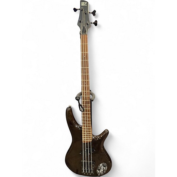 Used Ibanez sr690 Trans Black Electric Bass Guitar