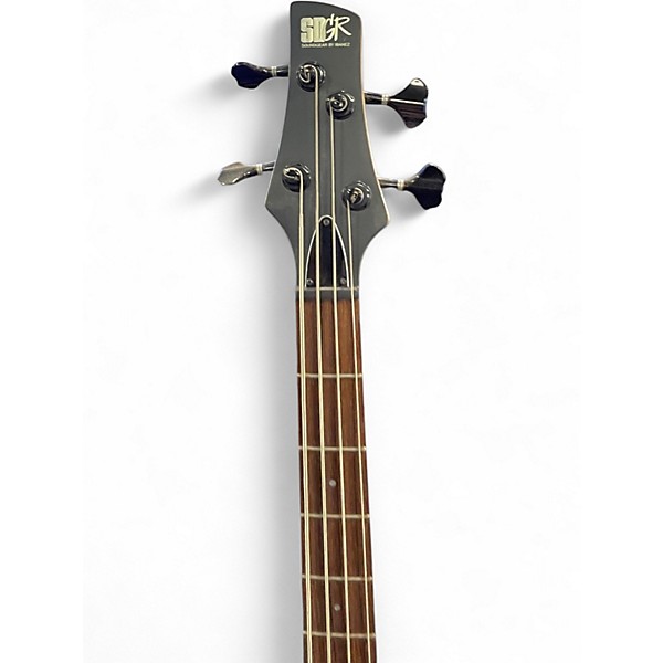 Used Ibanez sr690 Trans Black Electric Bass Guitar