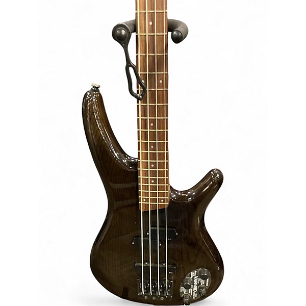 Used Ibanez sr690 Trans Black Electric Bass Guitar