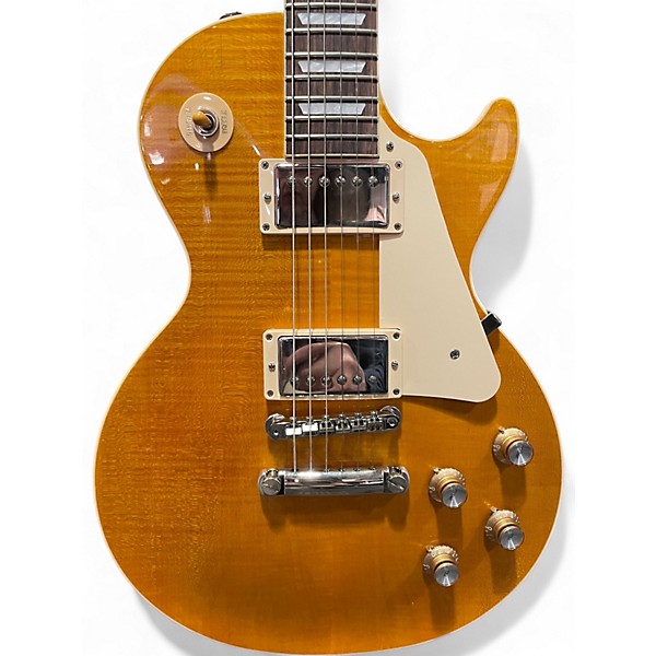 Used Gibson Les Paul Standard Amber Burst Solid Body Electric Guitar