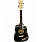 Used Esteban crystal heart black and white Acoustic Electric Guitar thumbnail