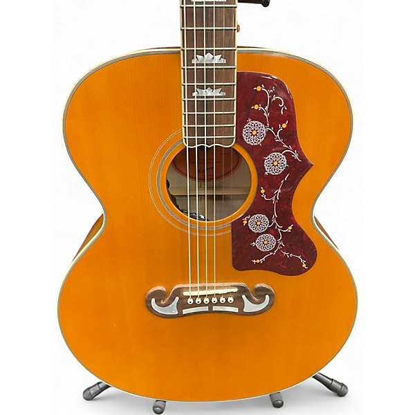 Used Epiphone INSPIRED BY GIBSON J200 Natural Acoustic Electric Guitar