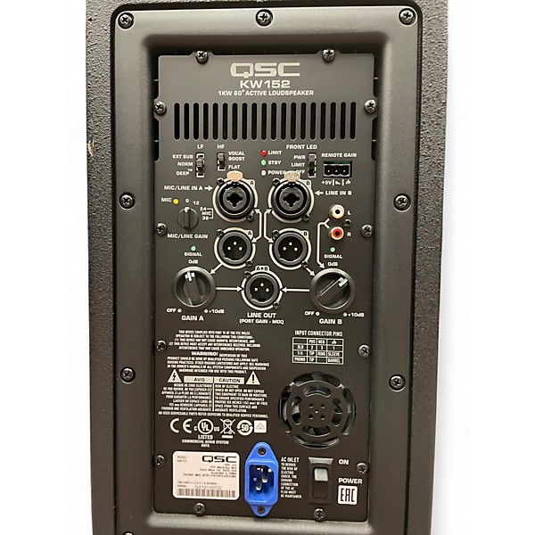 Used QSC KW152 15In 2-Way Powered Speaker