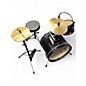 Used Sound Percussion Labs 3 Piece Lil Kicker Black Drum Kit