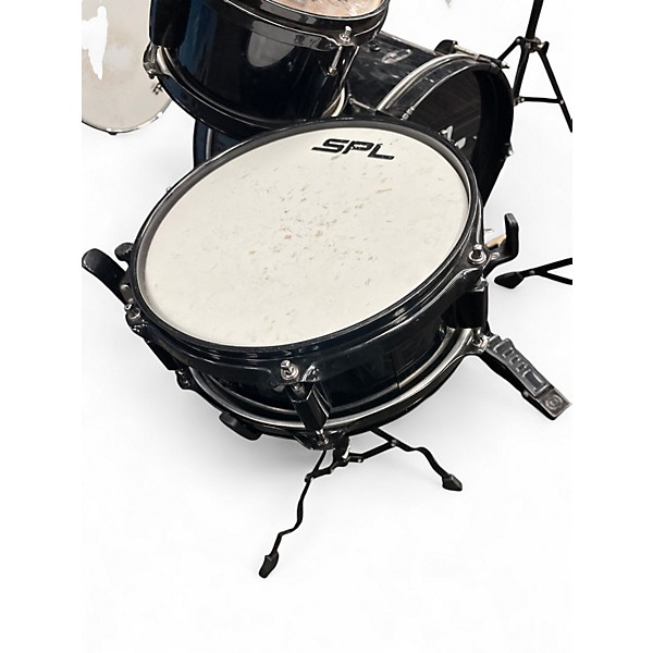 Used Sound Percussion Labs 3 Piece Lil Kicker Black Drum Kit