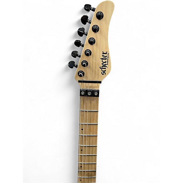 Used Schecter Guitar Research diamond series sun valley super shredder Satin Black Solid Body Electric Guitar