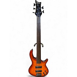 Used Dean Edge 5 String 2 Color Sunburst Electric Bass Guitar