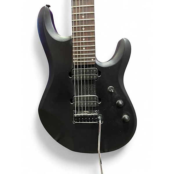 Used Sterling by Music Man John Petrucci JP157 7 String Black Solid Body Electric Guitar