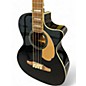 Used Fender Kingman Acoustic Electric Bass Black Acoustic Bass Guitar