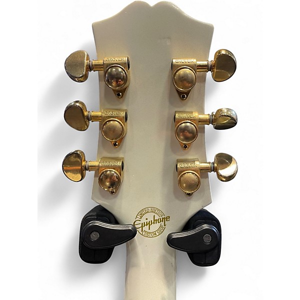 Used Epiphone Wildkat with Bigsby White Hollow Body Electric Guitar