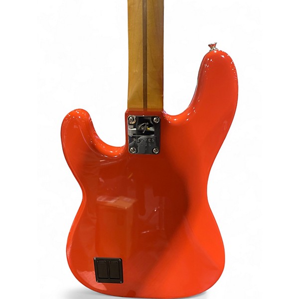Used Fender player plus p bass Fiesta Red Electric Bass Guitar