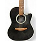 Used Ovation 1861AX-5 Standard Balladeer Metallic Black Acoustic Electric Guitar
