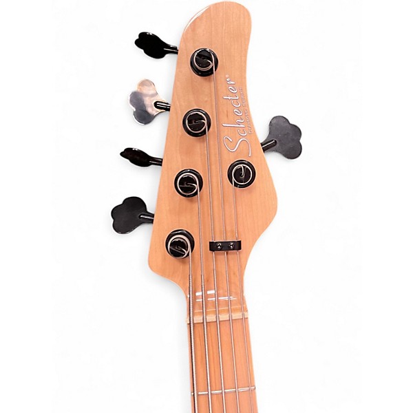 Used Schecter Guitar Research J-5 Sea Foam Green Electric Bass Guitar