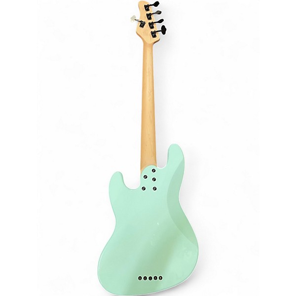 Used Schecter Guitar Research J-5 Sea Foam Green Electric Bass Guitar