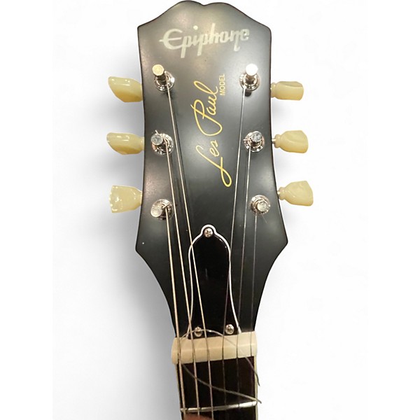 Used Epiphone Joe Bonamassa Les Paul Amber Solid Body Electric Guitar