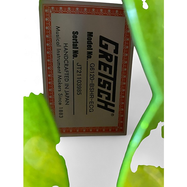 Used Gretsch Guitars G6120SH Brian Setzer Signature Hot Rod Extreme Coolant Green Hollow Body Electric Guitar