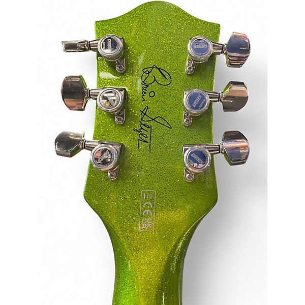 Used Gretsch Guitars G6120SH Brian Setzer Signature Hot Rod Extreme Coolant Green Hollow Body Electric Guitar