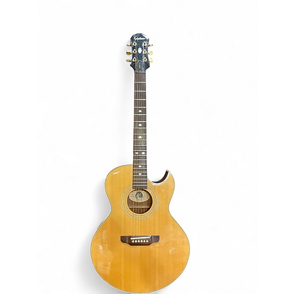 Used Epiphone PR5E Natural Acoustic Electric Guitar