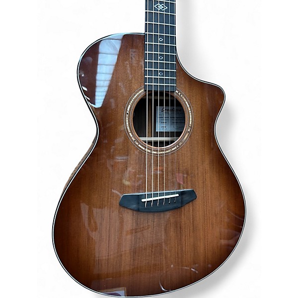 Used Breedlove Premier Concert Rosewood Edgeburst  Acoustic Electric Guitar