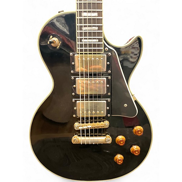 Used Epiphone LES PAUL BLACK BEAUTY 3PU Ebony Solid Body Electric Guitar