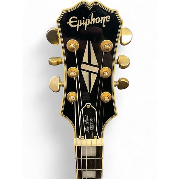 Used Epiphone LES PAUL BLACK BEAUTY 3PU Ebony Solid Body Electric Guitar