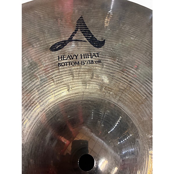 Used Zildjian 15in A Series Heavy Hi Hat Bottom Cymbal