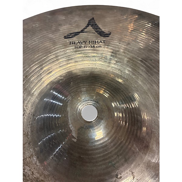 Used Zildjian 15in A SERIES HEAVY HI HAT TOP Cymbal