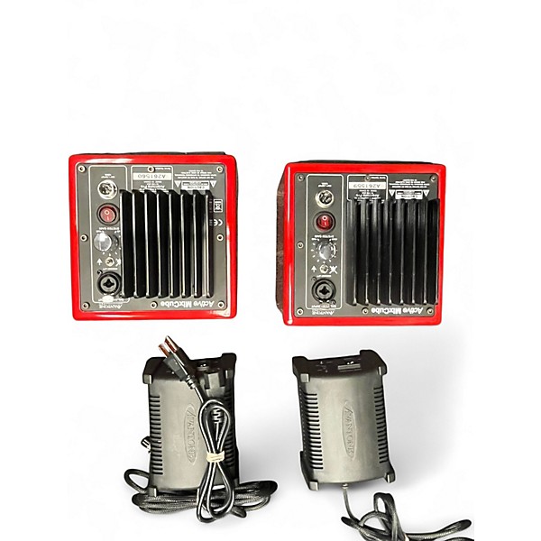 Used Avantone Mix Cube Pair Red Powered Monitor