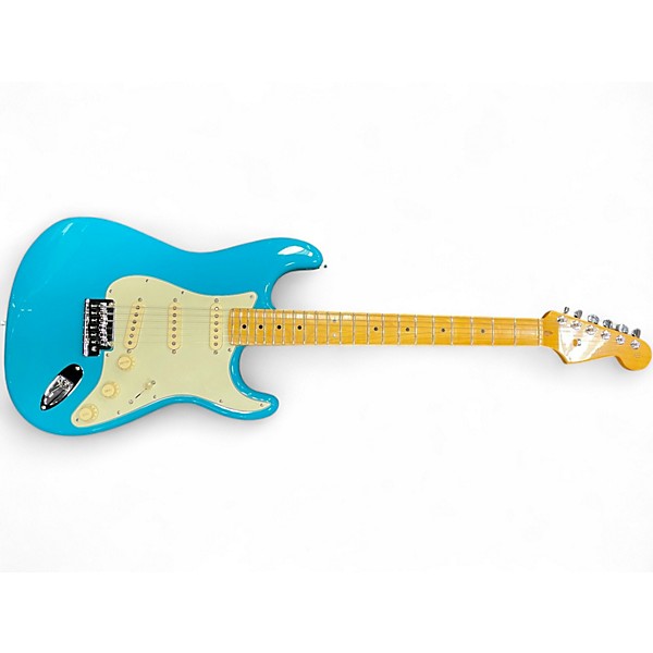 Used 2025 Fender American Professional II Stratocaster Miami Blue Solid Body Electric Guitar