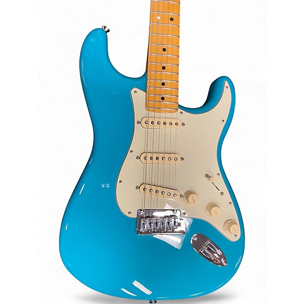 Used 2025 Fender American Professional II Stratocaster Miami Blue Solid Body Electric Guitar