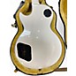 Used Epiphone inspired by gibson les paul custom Alpine White Solid Body Electric Guitar