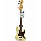 Used 2008 Fender American Standard Jazz Bass Olympic White Electric Bass Guitar thumbnail