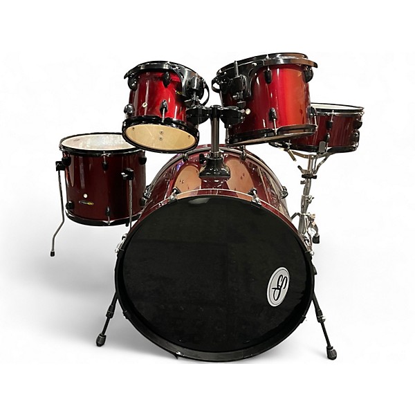 Used SPL 5 Piece Kicker Red Drum Kit