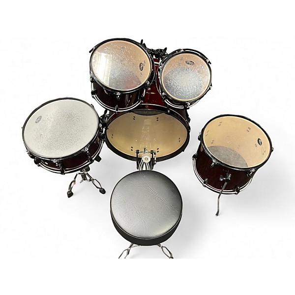 Used SPL 5 Piece Kicker Red Drum Kit