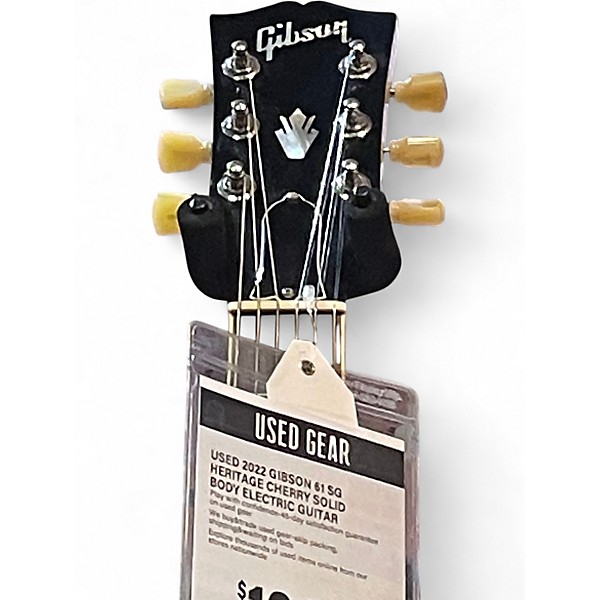 Used 2022 Gibson 61 SG Heritage Cherry Solid Body Electric Guitar