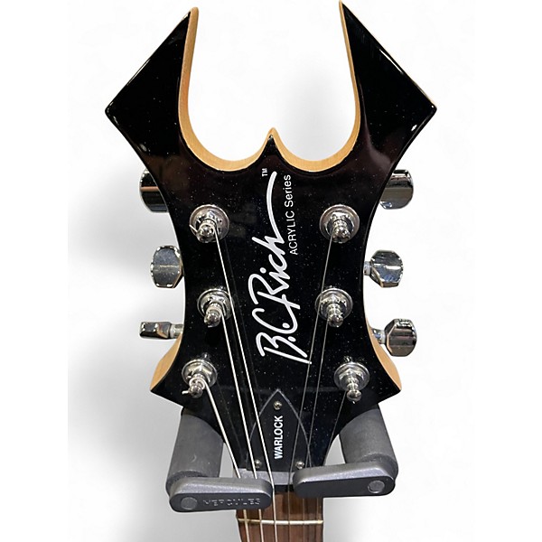 Used B.C. Rich Warlock Acrylic Clear Solid Body Electric Guitar