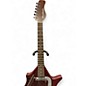 Used Danelectro Coral Sitar-Red Flake Red Solid Body Electric Guitar