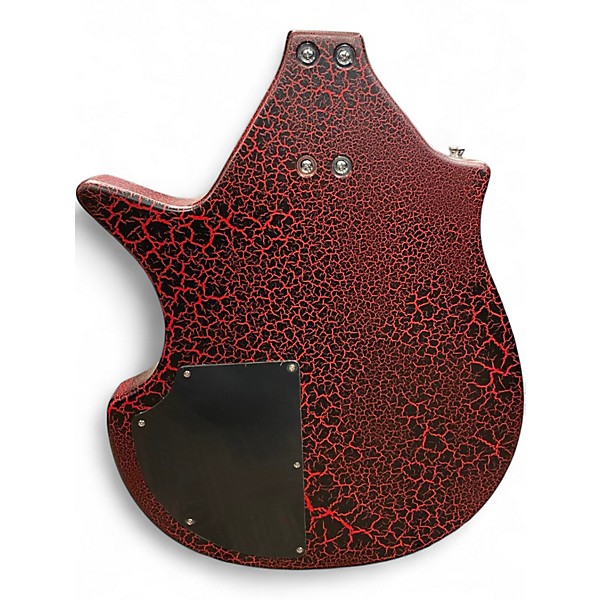 Used Danelectro Coral Sitar-Red Flake Red Solid Body Electric Guitar