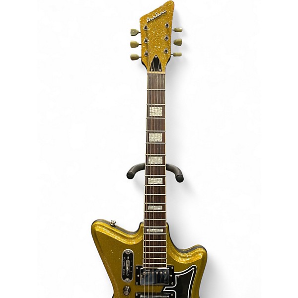Used Airline JETSONS '59 Deluxe Gold Metal Flake Metallic Gold Solid Body Electric Guitar